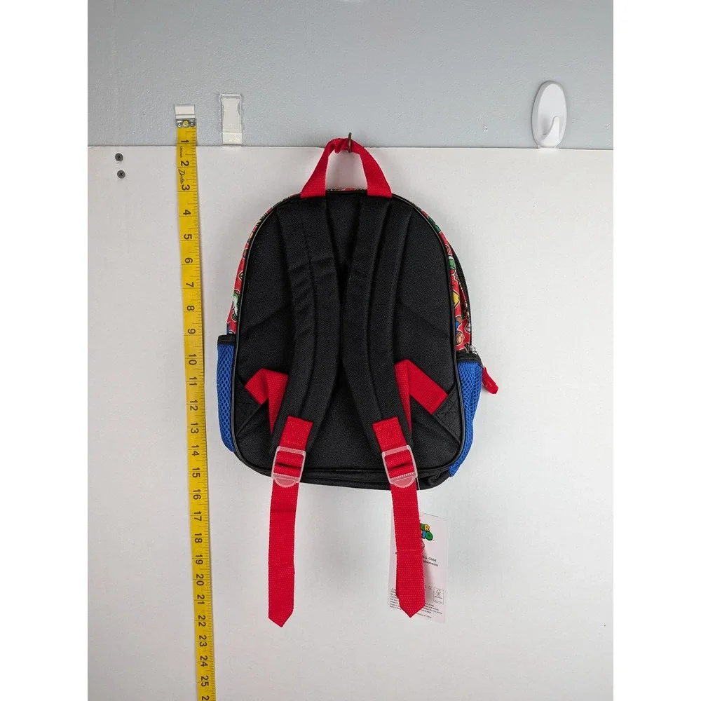 Nintendo Super Mario Kids 11 Inch Small Backpack Blue Red Bioworld NWT